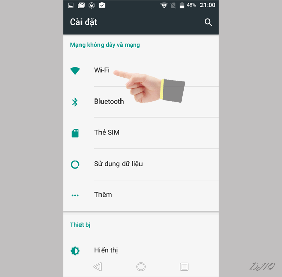Chọn wifi